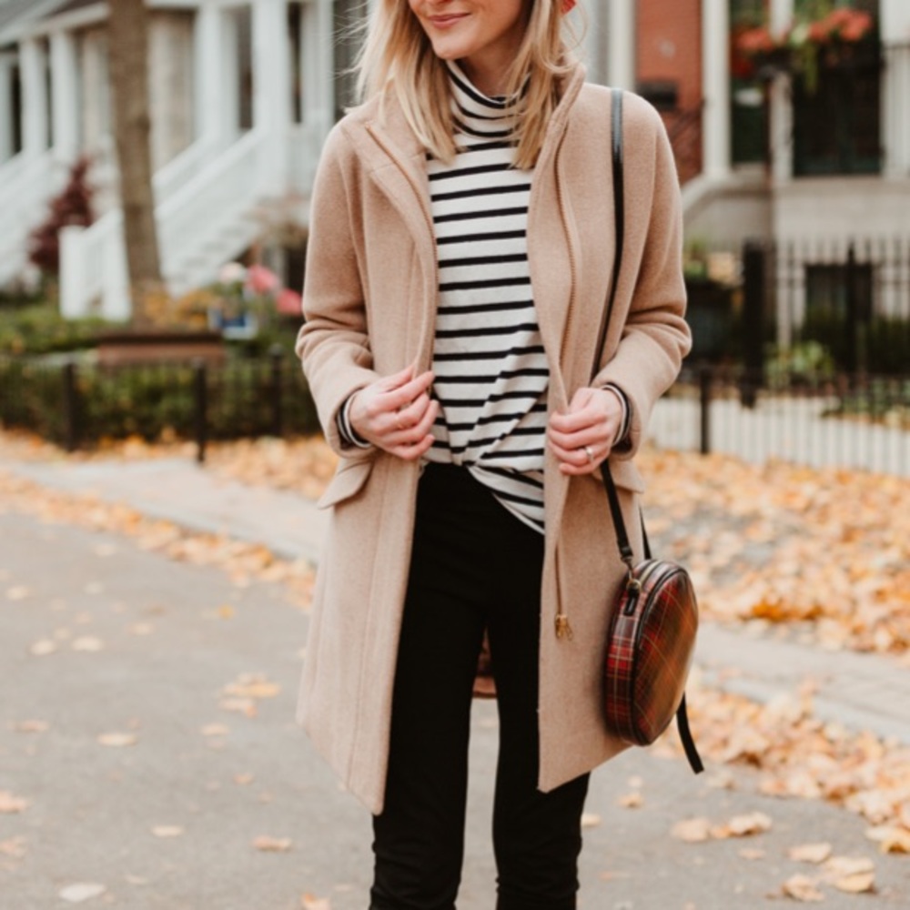 J CREW wool cocoon coat